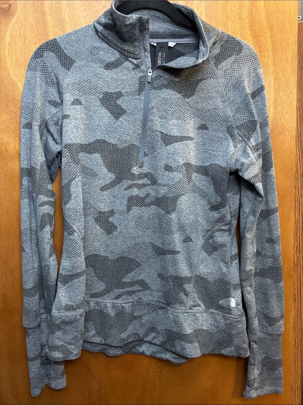Mondetta Grey Camo Half-Zip Performance Pull-over